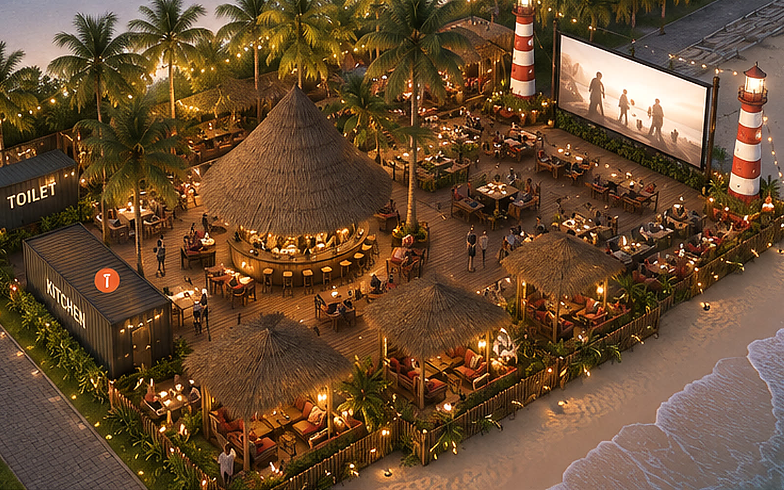 Toàn cảnh Paradise từ trên cao